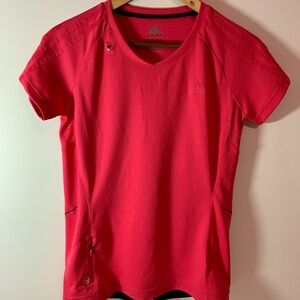 Adidas Bright Red Performance Tee